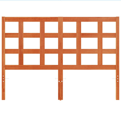 vidaXL Kopfteil Wachsbraun 135 cm Massivholz Kiefer