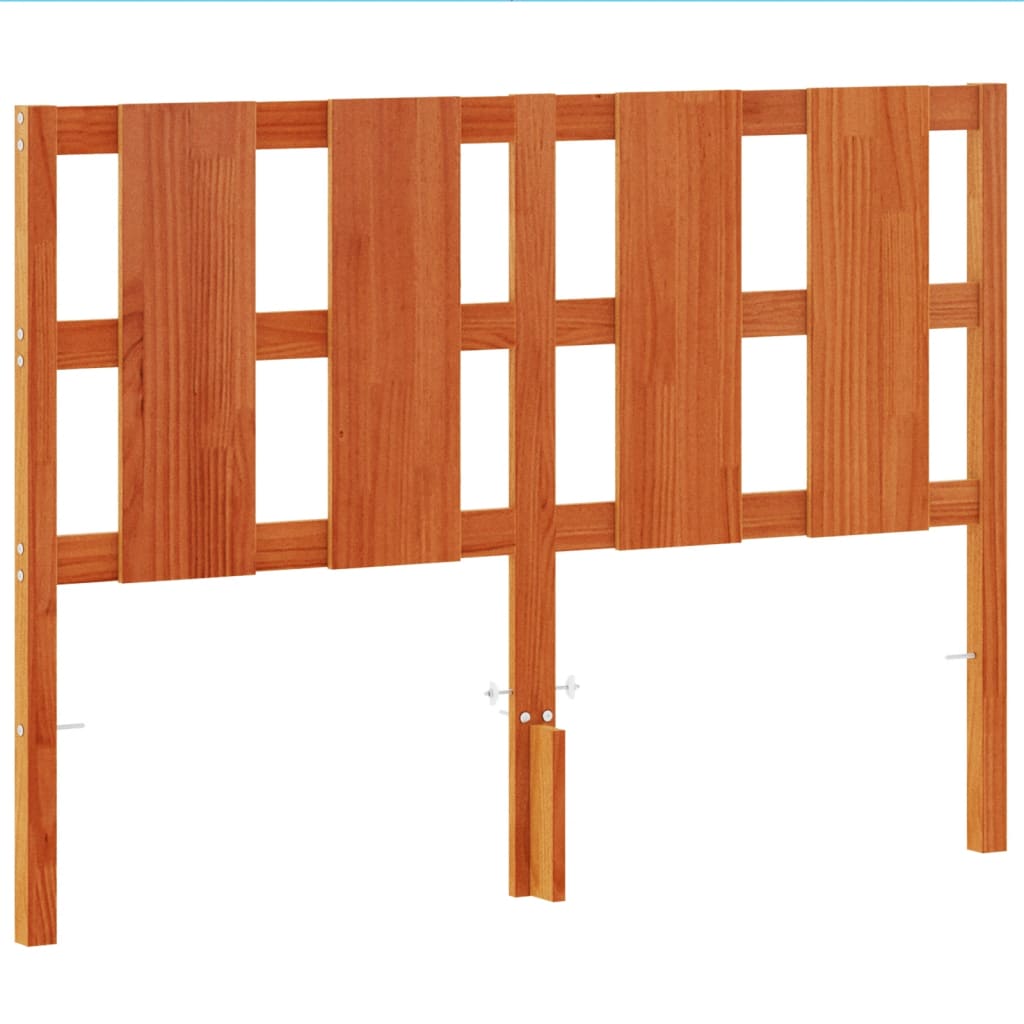 vidaXL Kopfteil Wachsbraun 135 cm Massivholz Kiefer