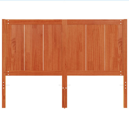 vidaXL Kopfteil Wachsbraun 135 cm Massivholz Kiefer