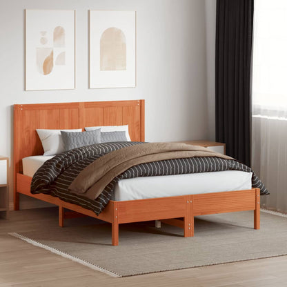 vidaXL Kopfteil Wachsbraun 150 cm Massivholz Kiefer