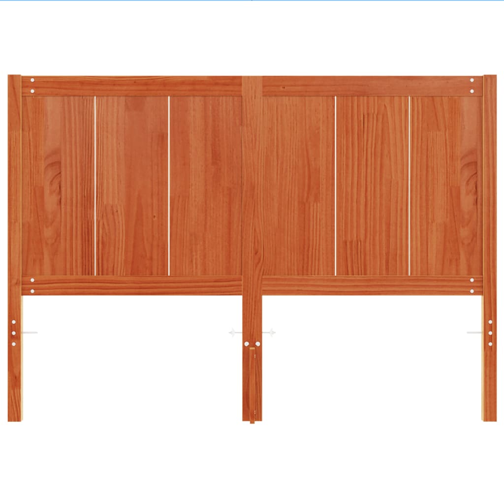 vidaXL Kopfteil Wachsbraun 150 cm Massivholz Kiefer