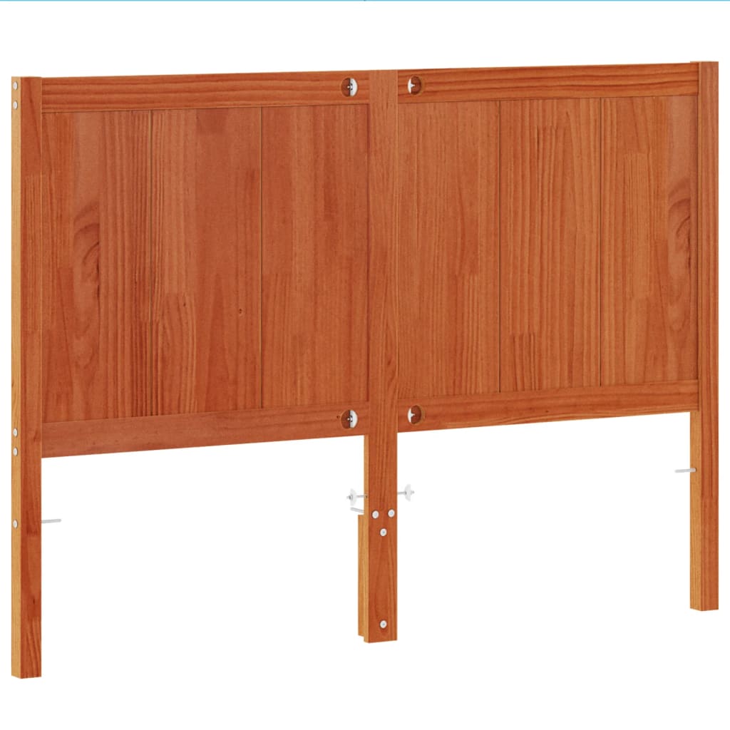 vidaXL Kopfteil Wachsbraun 150 cm Massivholz Kiefer