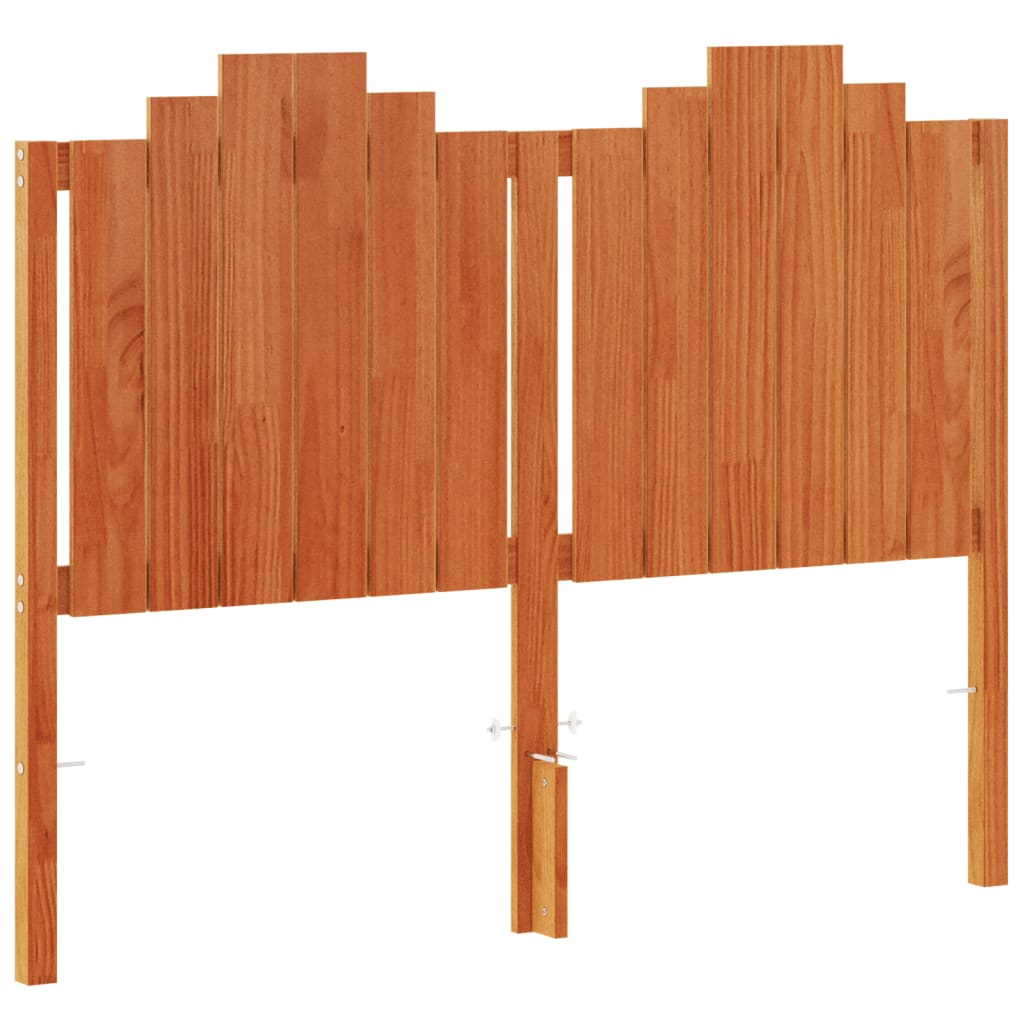 vidaXL Kopfteil Wachsbraun 135 cm Massivholz Kiefer