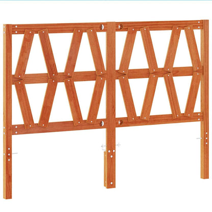 vidaXL Kopfteil Wachsbraun 135 cm Massivholz Kiefer