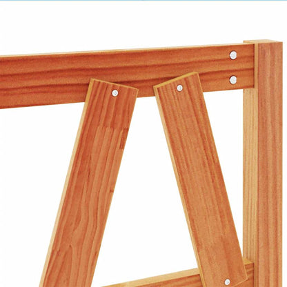 vidaXL Kopfteil Wachsbraun 135 cm Massivholz Kiefer