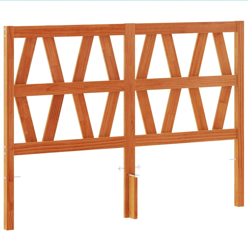 vidaXL Kopfteil Wachsbraun 160 cm Massivholz Kiefer