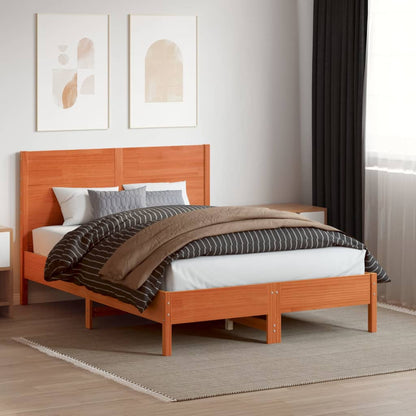 vidaXL Kopfteil Wachsbraun 150 cm Massivholz Kiefer