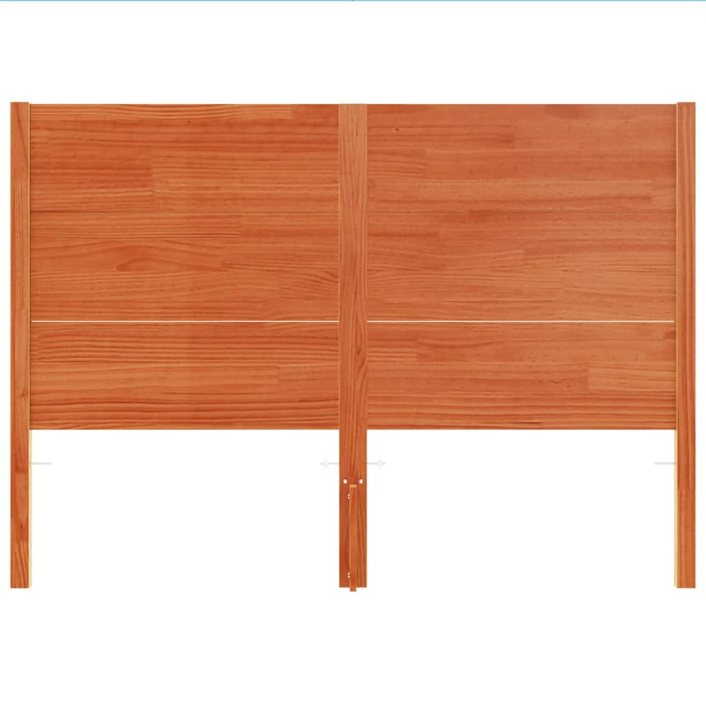 vidaXL Kopfteil Wachsbraun 160 cm Massivholz Kiefer
