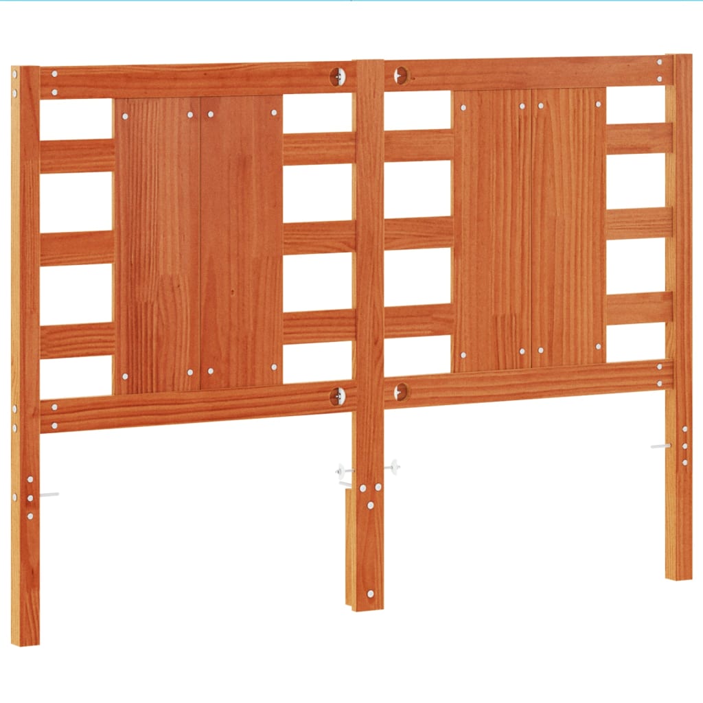 vidaXL Kopfteil Wachsbraun 135 cm Massivholz Kiefer