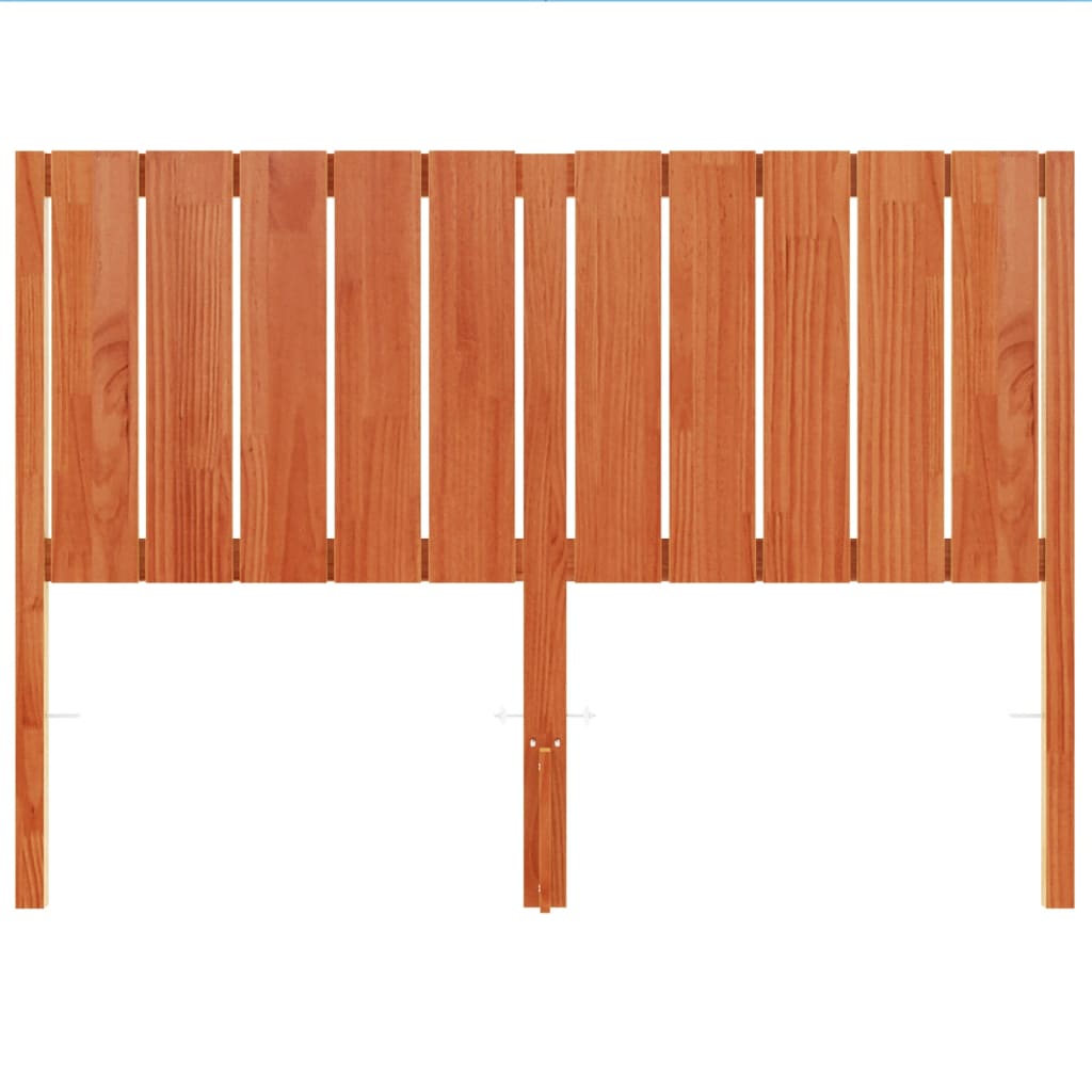 vidaXL Kopfteil Wachsbraun 135 cm Massivholz Kiefer