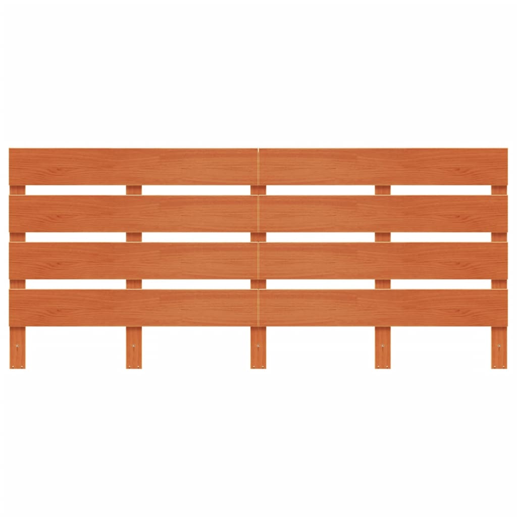 vidaXL Kopfteil Wachsbraun 135 cm Massivholz Kiefer