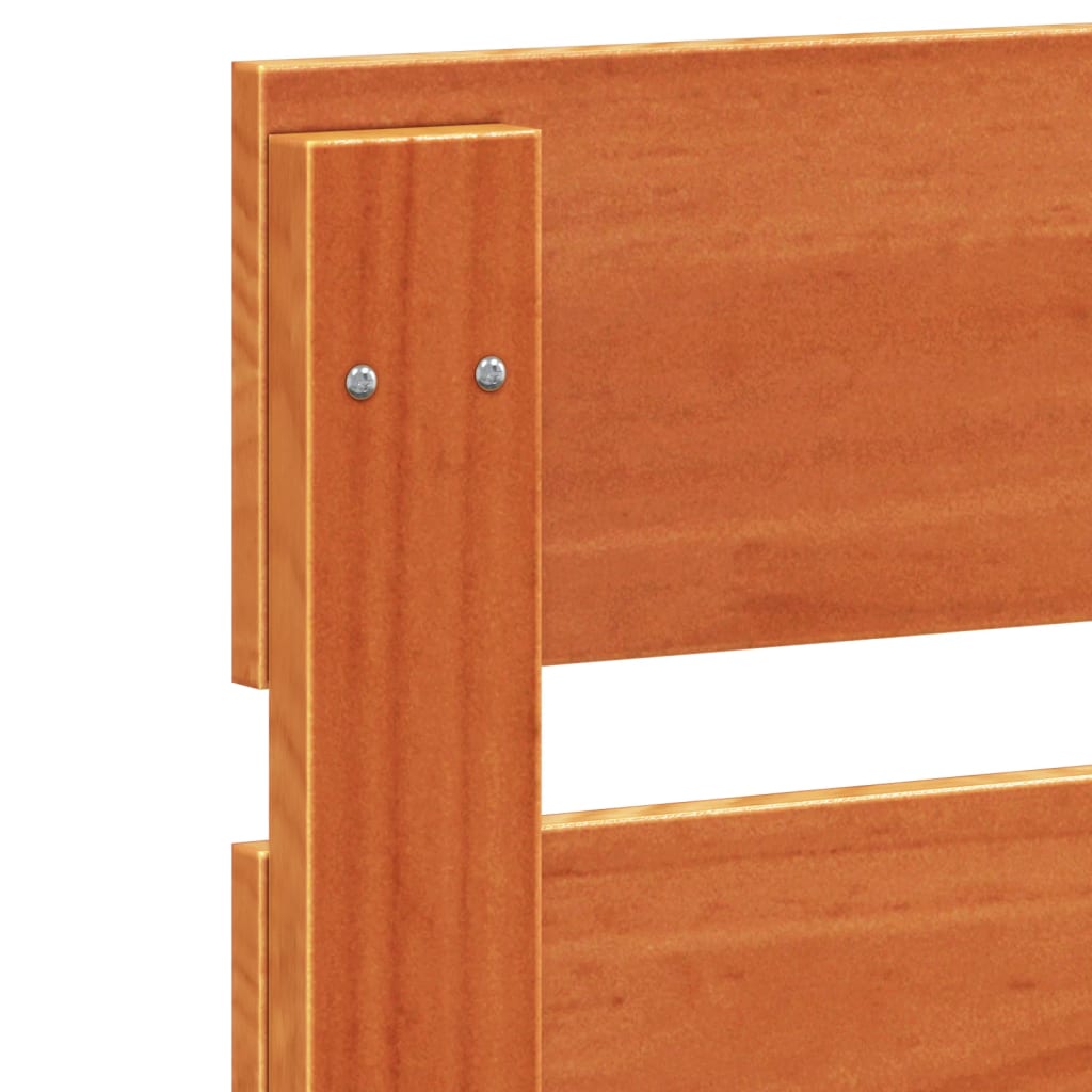 vidaXL Kopfteil Wachsbraun 135 cm Massivholz Kiefer