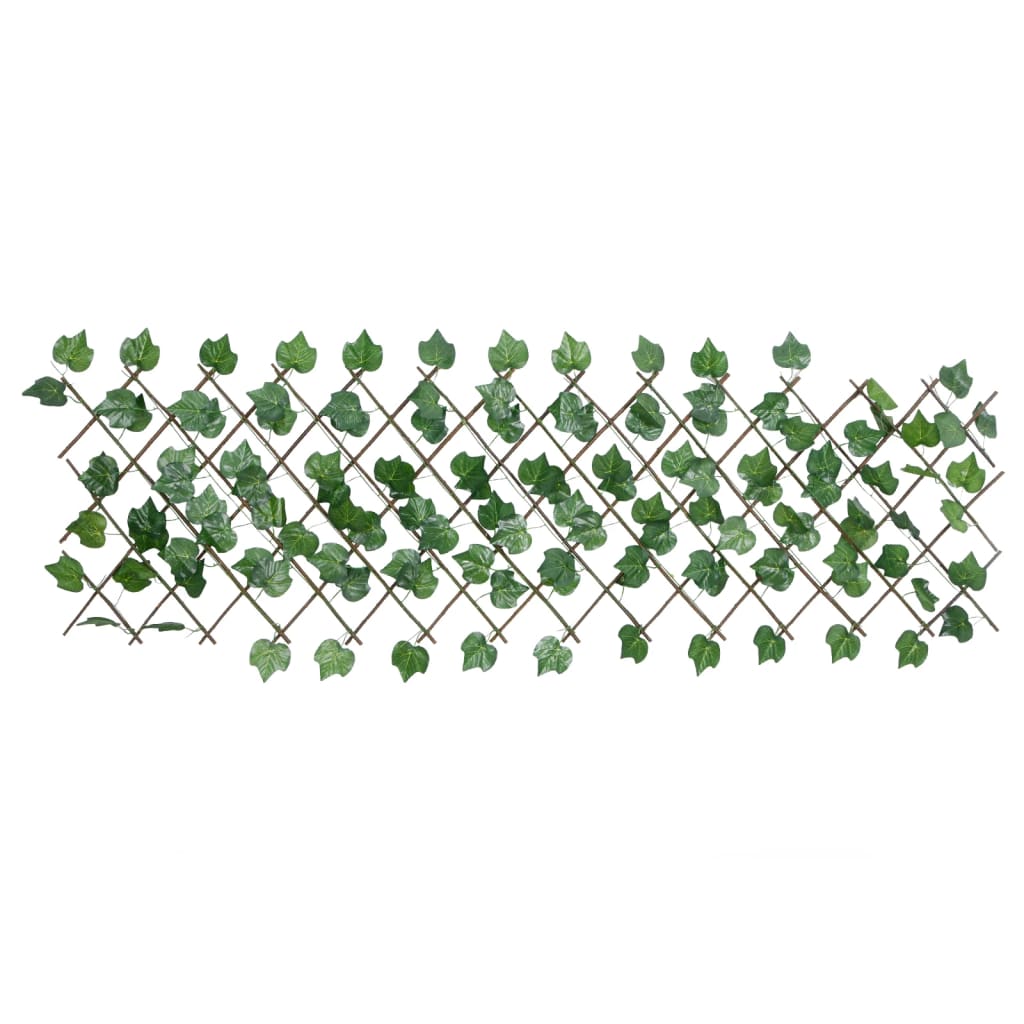 vidaXL Rankgitter mit Künstlichem Weinlaub 5 Stk. Erweiterbar 190x60cm