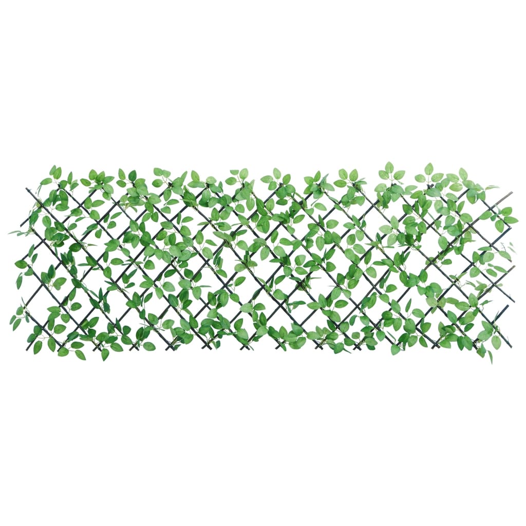 vidaXL Treillis avec feuilles de lierre artificielles 5 pcs Extensible 180x65 cm