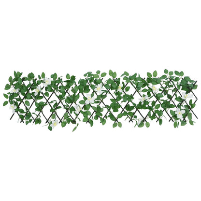 vidaXL Treillis avec Lierre Artificiel 5 pcs Extensible 180x30 cm