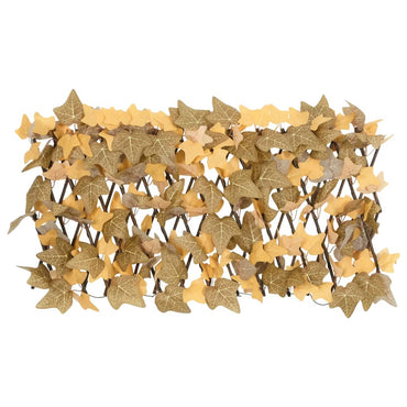 vidaXL Treillis extensible avec feuilles d'érable artificielles 180x30 cm