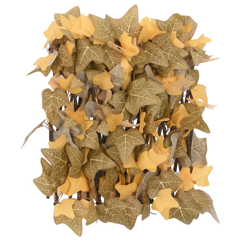 vidaXL Treillis extensible avec feuilles d'érable artificielles 180x30 cm
