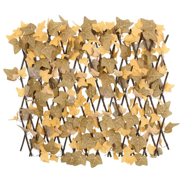 vidaXL Treillis extensible avec feuilles d'érable artificielles 180x60 cm