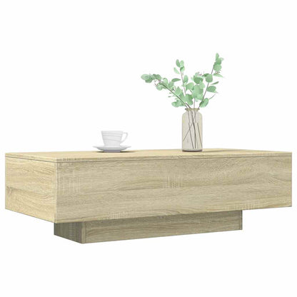 vidaXL Table basse chêne Sonoma 100x49,5x31 cm en bois d'ingénierie