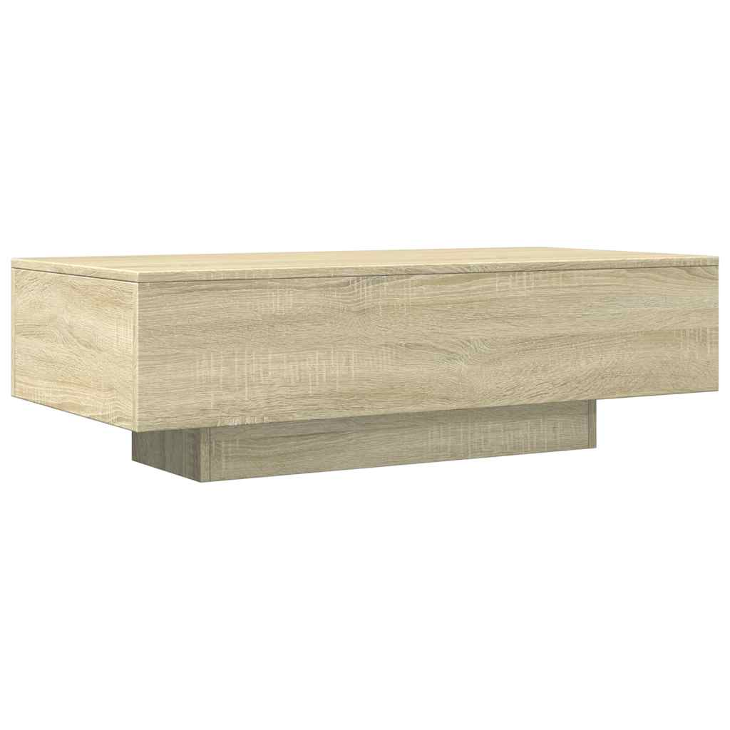 vidaXL Table basse chêne Sonoma 100x49,5x31 cm en bois d'ingénierie