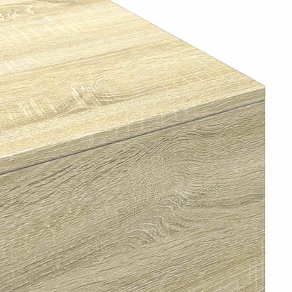 vidaXL Table basse chêne Sonoma 100x49,5x31 cm en bois d'ingénierie
