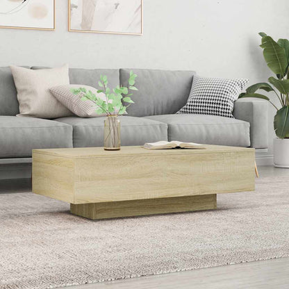 vidaXL Table basse chêne Sonoma 100x49,5x31 cm en bois d'ingénierie