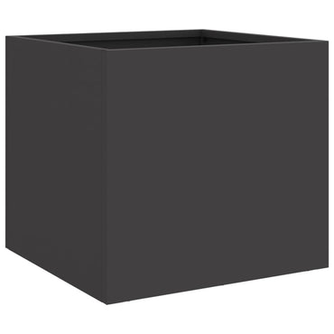vidaXL Pflanzkübel Schwarz 32x30x29 cm Stahl