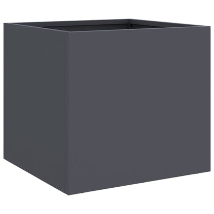 vidaXL Pflanzkübel Anthrazit 32x30x29 cm Stahl