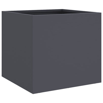 vidaXL Pflanzkübel Anthrazit 32x30x29 cm Stahl