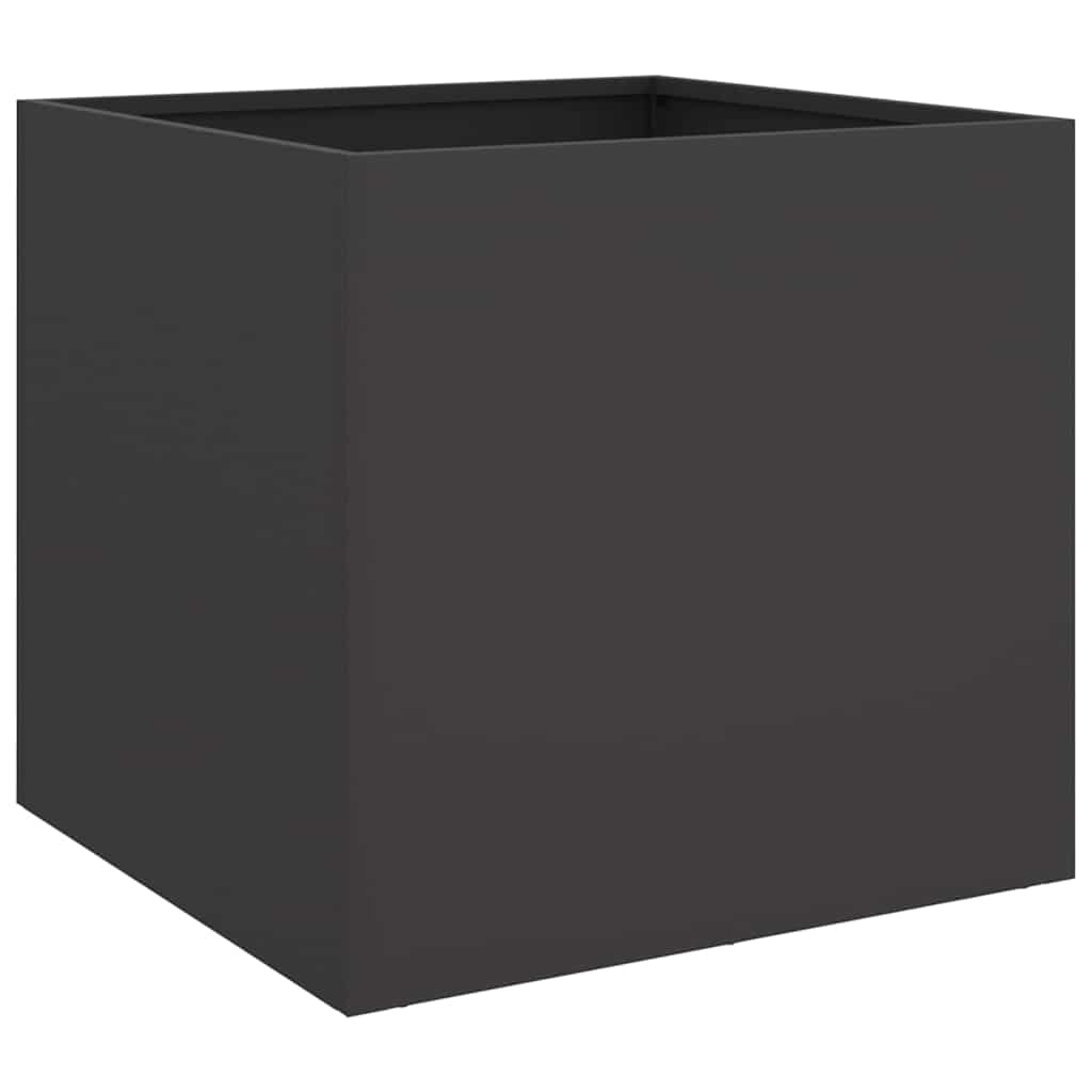 vidaXL Pflanzkübel Schwarz 42x40x39 cm Stahl