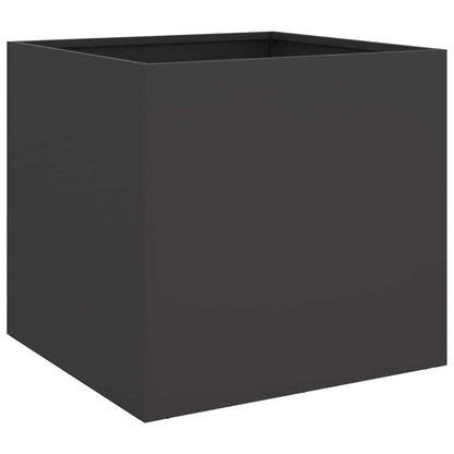 vidaXL Pflanzkübel Schwarz 42x40x39 cm Stahl