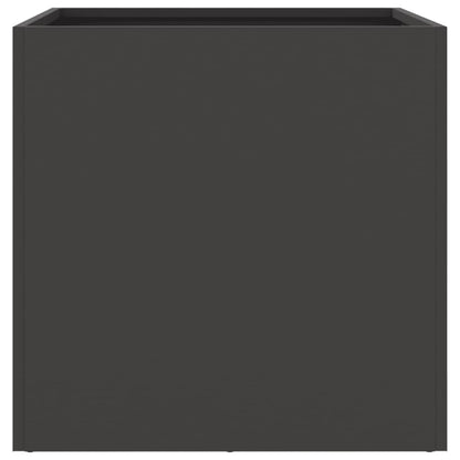 vidaXL Pflanzkübel 2 Stk. Schwarz 42x40x39 cm Stahl