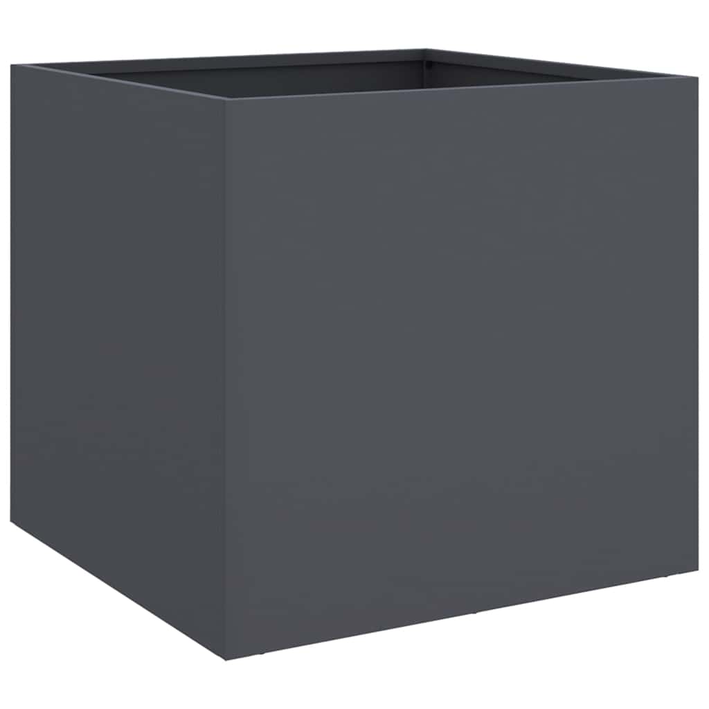 vidaXL Pflanzkübel Anthrazit 42x40x39 cm Stahl