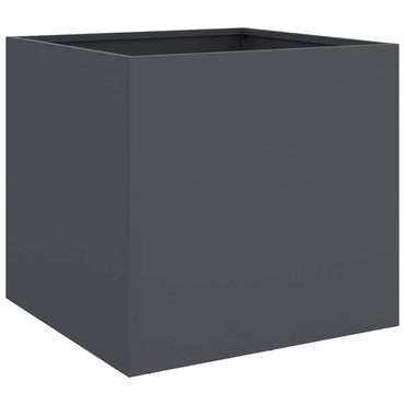 vidaXL Pflanzkübel Anthrazit 42x40x39 cm Stahl
