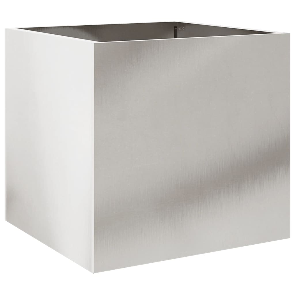 vidaXL Pflanzkübel Silbern 42x40x39 cm Edelstahl