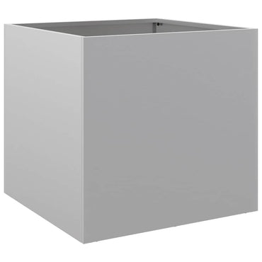 vidaXL Pflanzkübel Silbern 42x40x39 cm Verzinkter Stahl
