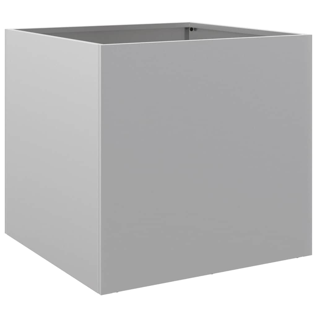 vidaXL Pflanzkübel 2 Stk. Silbern 42x40x39 cm Verzinkter Stahl