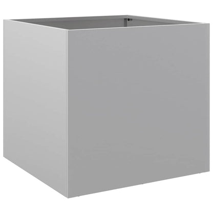 vidaXL Pflanzkübel 2 Stk. Silbern 42x40x39 cm Verzinkter Stahl