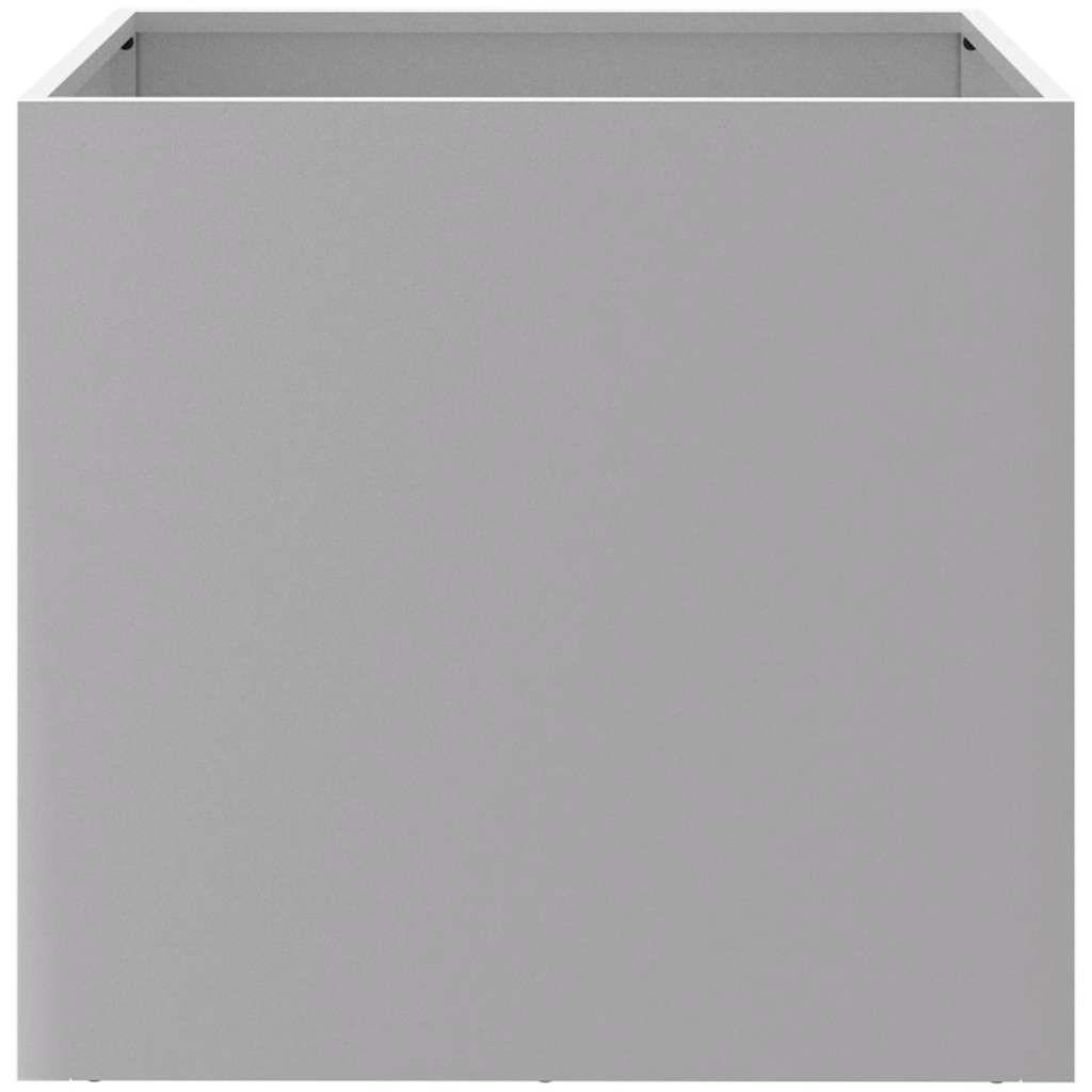 vidaXL Pflanzkübel 2 Stk. Silbern 42x40x39 cm Verzinkter Stahl