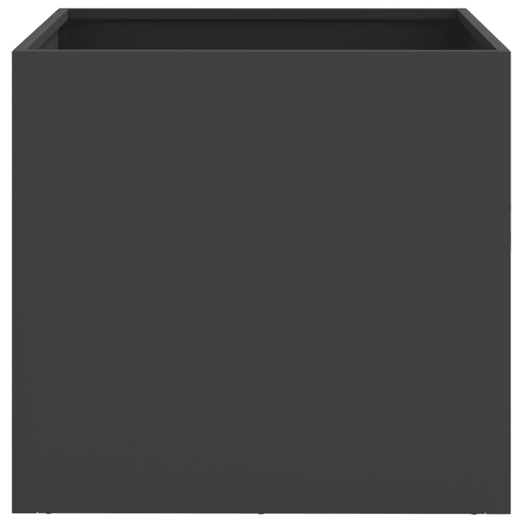 vidaXL Pflanzkübel Schwarz 49x47x46 cm Stahl