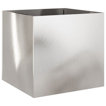 vidaXL Pflanzkübel Silbern 49x47x46 cm Edelstahl