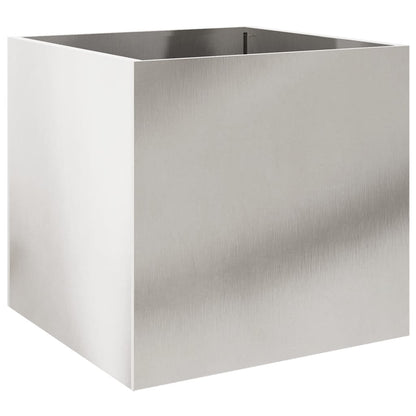 vidaXL Pflanzkübel Silbern 49x47x46 cm Edelstahl