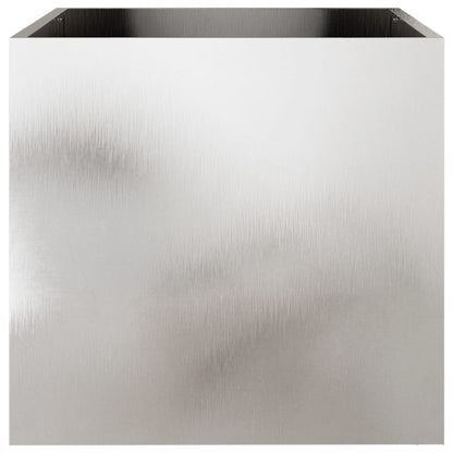 vidaXL Pflanzkübel 2 Stk. Silbern 49x47x46 cm Edelstahl