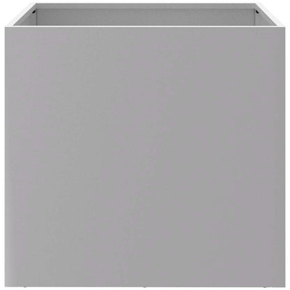 vidaXL Pflanzkübel Silbern 49x47x46 cm Verzinkter Stahl