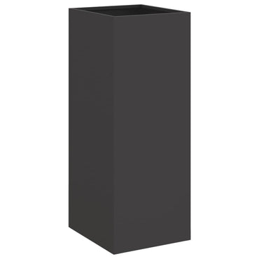 vidaXL Pflanzkübel Schwarz 32x29x75 cm Stahl
