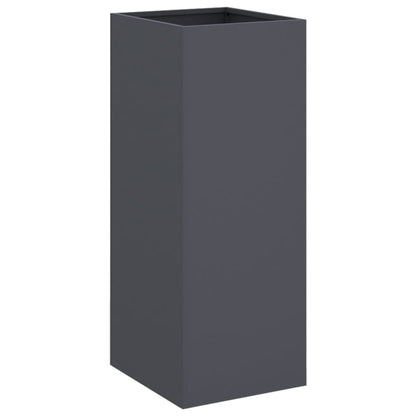 vidaXL Pflanzkübel Anthrazit 32x29x75 cm Stahl