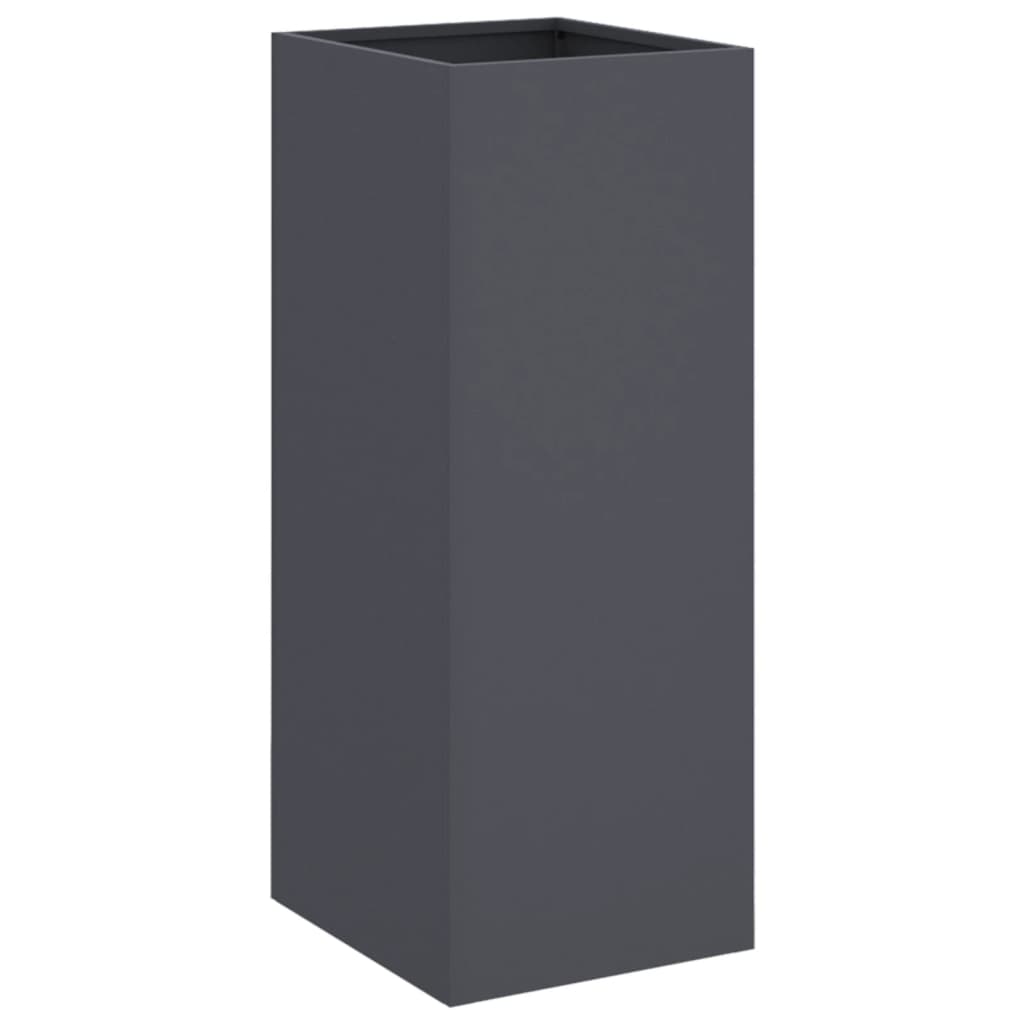 vidaXL Pflanzkübel Anthrazit 32x29x75 cm Stahl