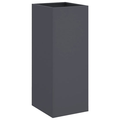 vidaXL Pflanzkübel Anthrazit 32x29x75 cm Stahl