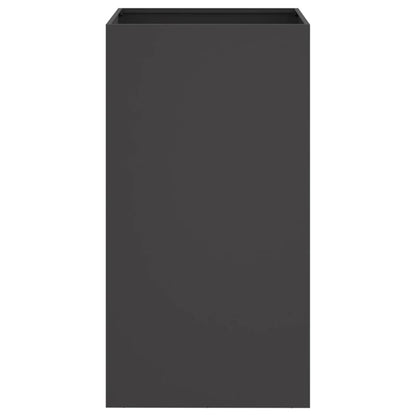 vidaXL Pflanzkübel Schwarz 42x38x75 cm Stahl