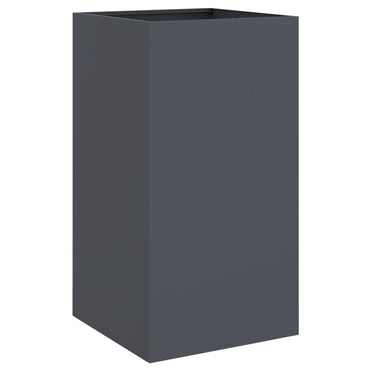 vidaXL Pflanzkübel Anthrazit 42x38x75 cm Stahl